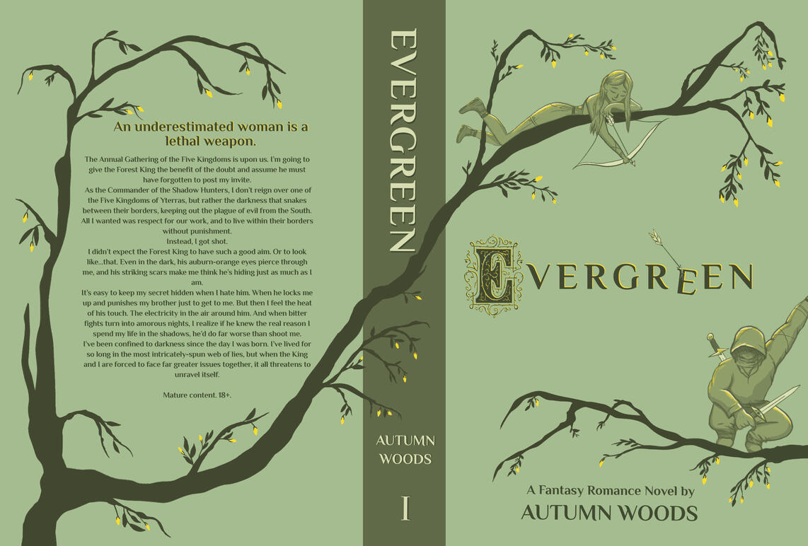 Cover Design for Autumn Woods&#39; Evergreen